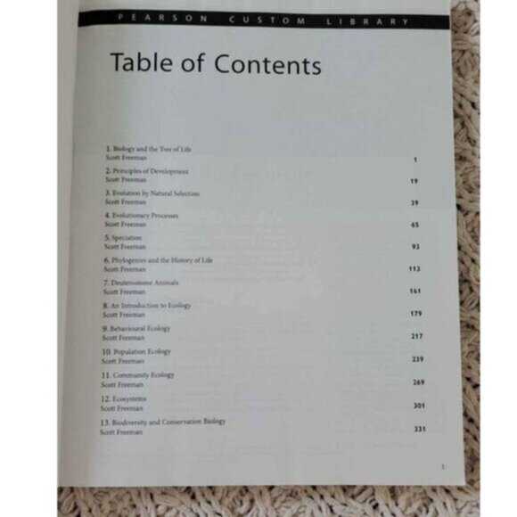 Biology 1001 Biology ll- The Pearson Custom Library For the Biological s… - Picture 4 of 8